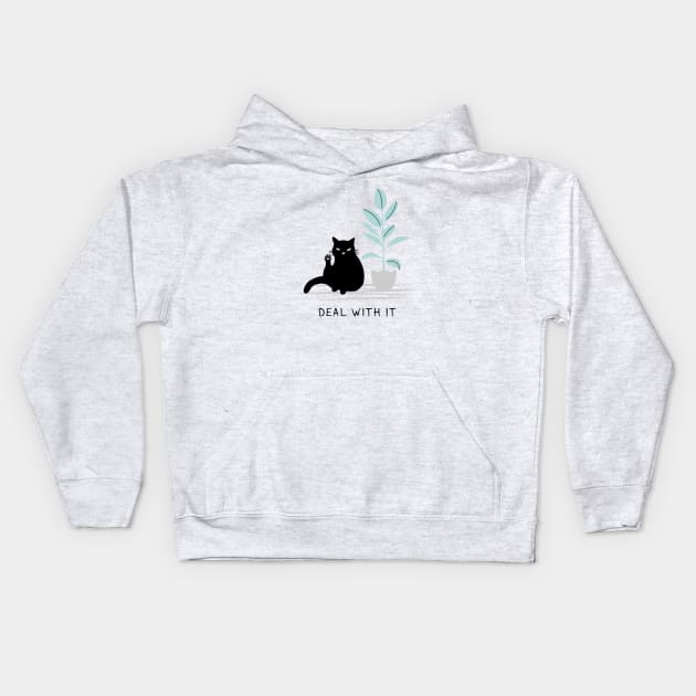 Cats and Legs Kids Hoodie by runcatrun